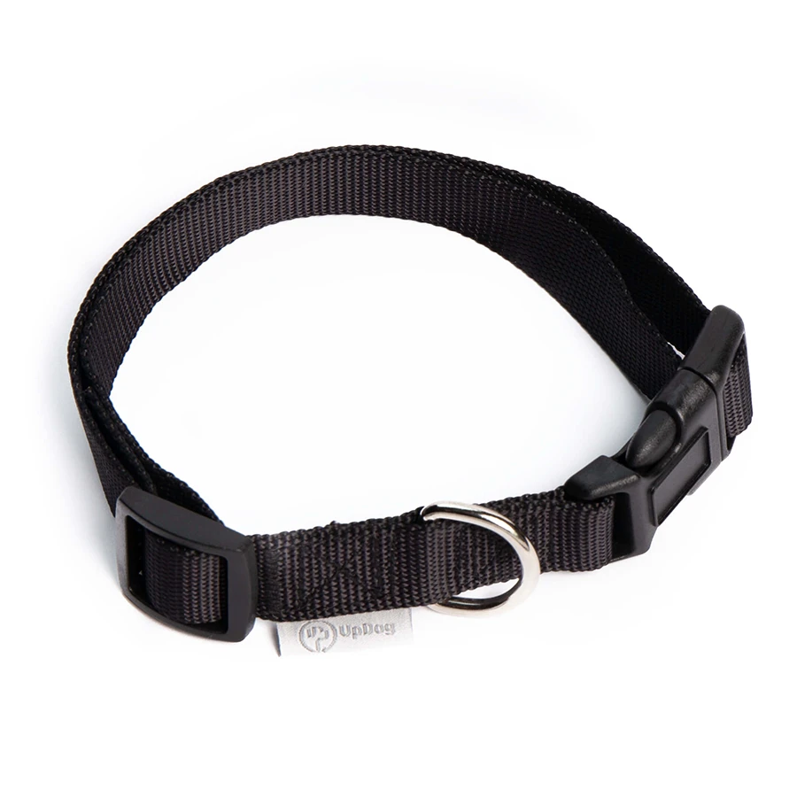 Collar per a gos Nylon UpDog Negro