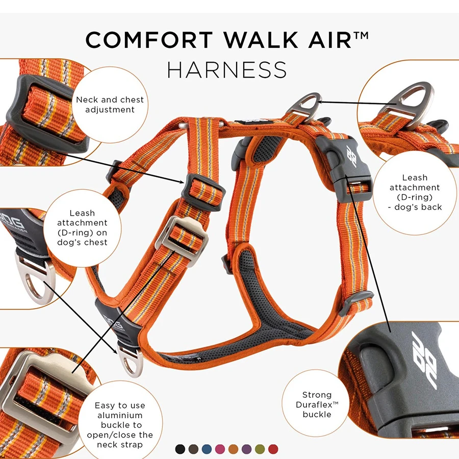 Arnés Dog Copenhagen Comfort Walk Air Naranja - Imagen 4