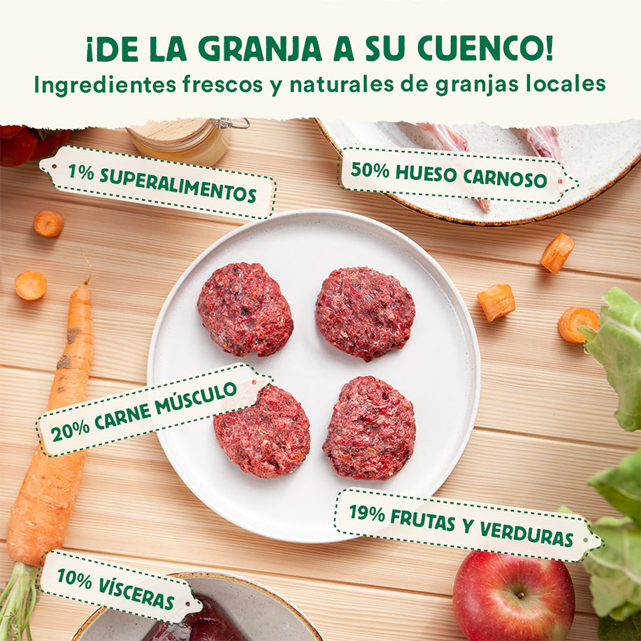Dieta BARF Wild Balance Menú Conejo - Imagen 2