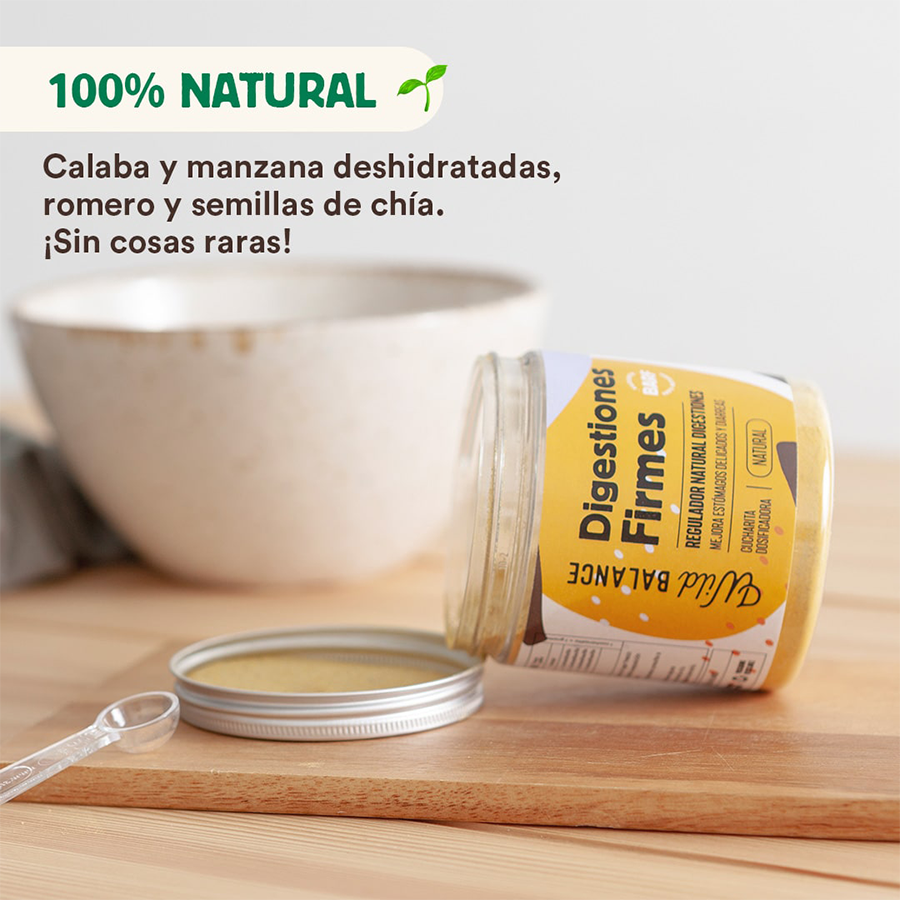 Suplemento Wild Balance Digestiones Firmes Prebiótico regulador intestinal 100gr - Imagen 3