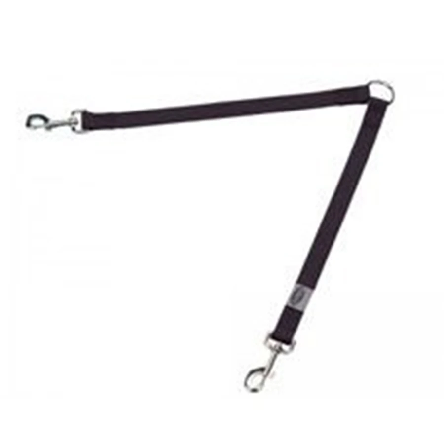 Double Nylon Black Dog Leash