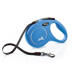Correa para perros extensible Flexi New Classic Azul