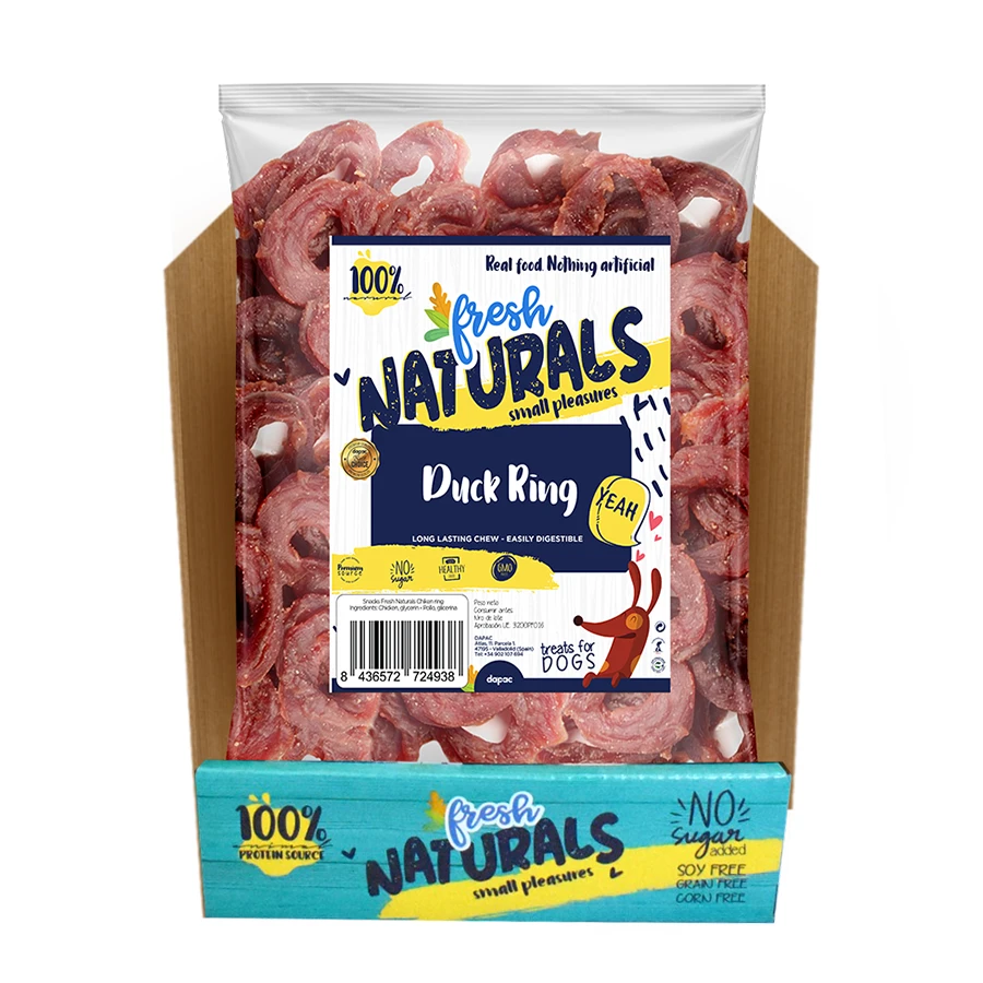 Snacks naturales para perros Fresh Naturals Aritos de Pato