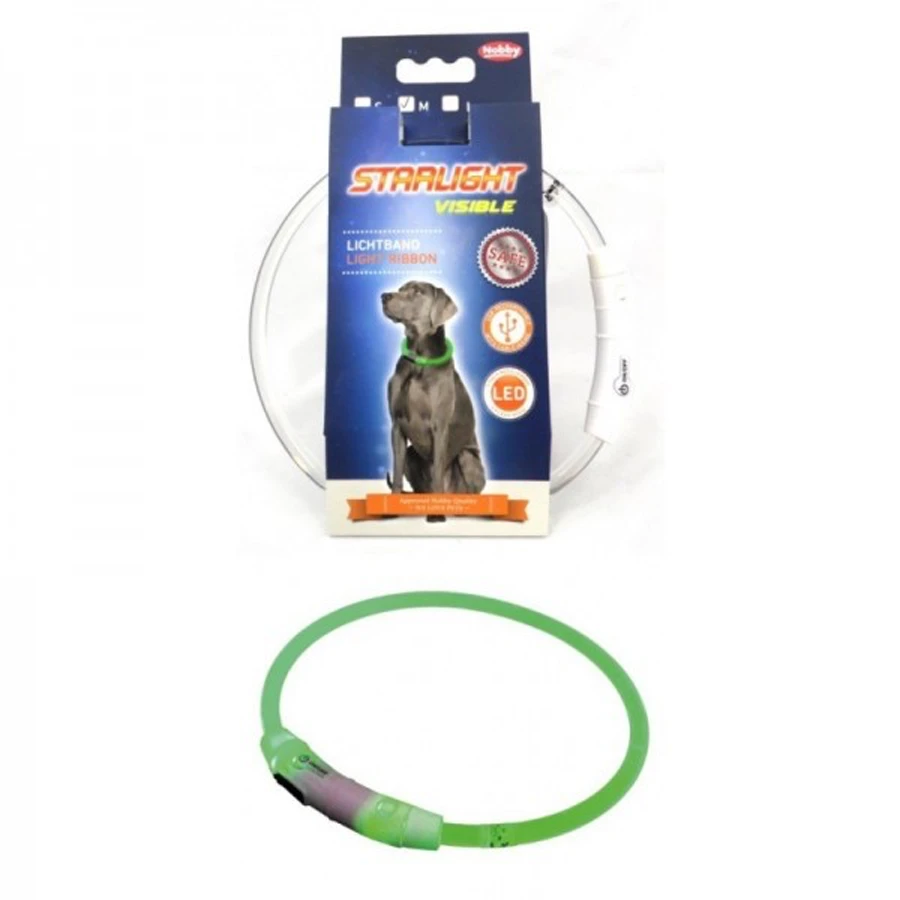 Collar con luces LED Verde M (45cm) - Imagen 2