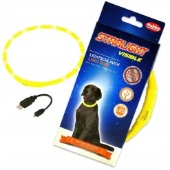 Collar con luces LED Amarillo XL (70cm) - Imagen 2