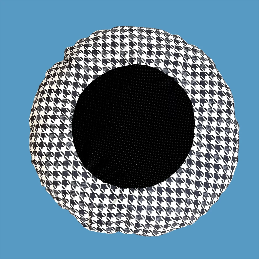 Cama Redonda Poppy + Ted Luxe Houndstooth - Imagen 2