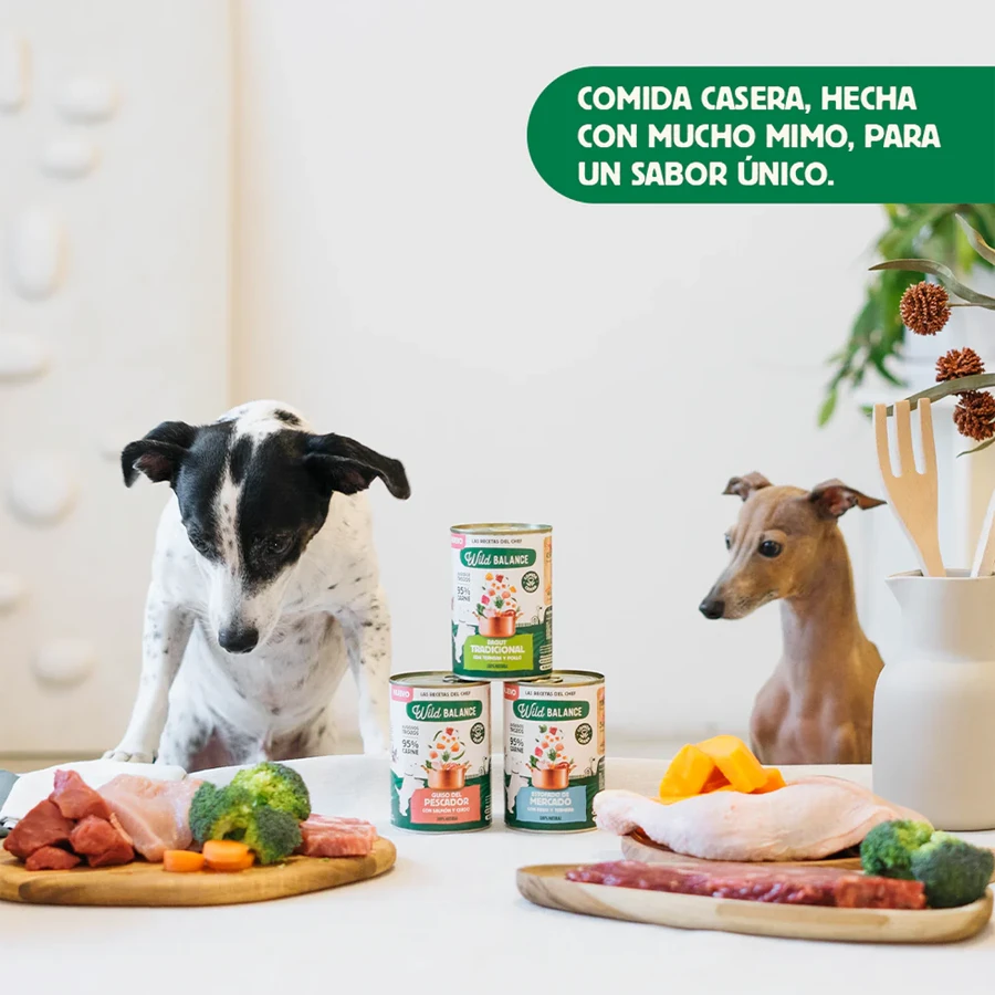 Comida húmeda BARF en Lata Wild Balance Estofado de Mercado Pavo y Ternera 400g - Imagen 3