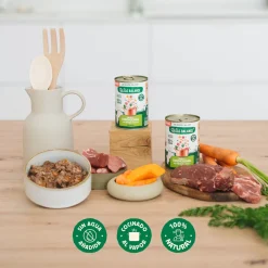 Comida húmeda BARF en Lata Wild Balance Ragut Tradicional Ternera y Pollo 400g - Imagen 4