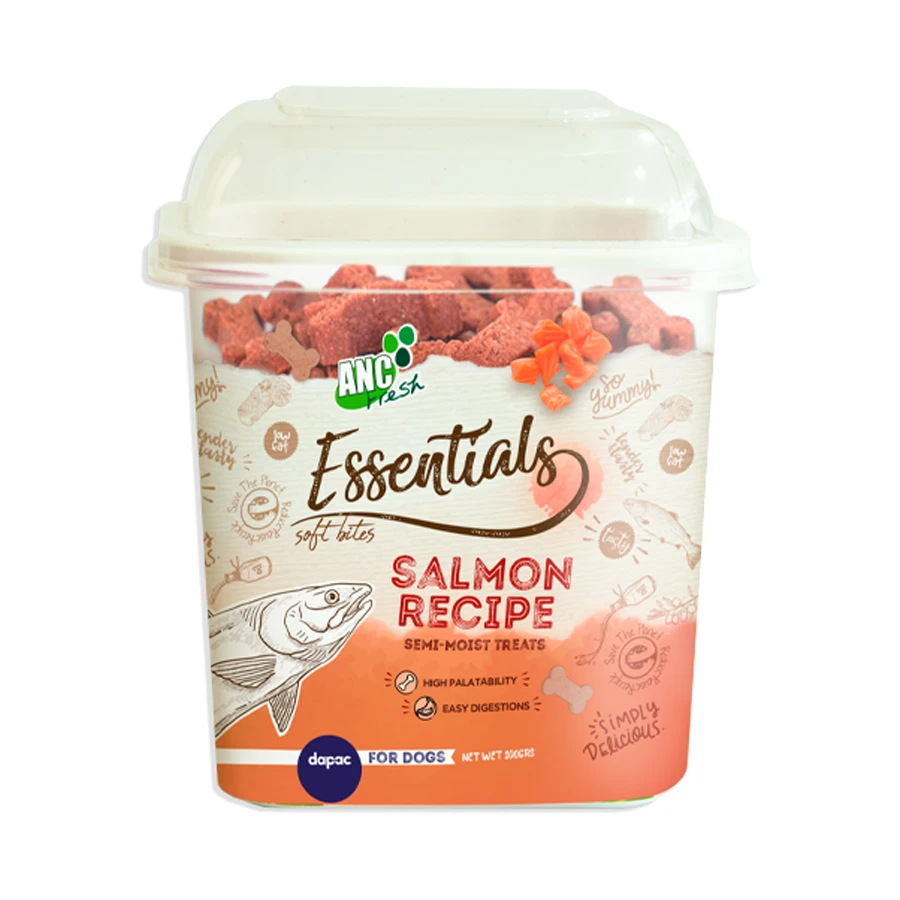Cubeta de Snacks de Salmón para Perros