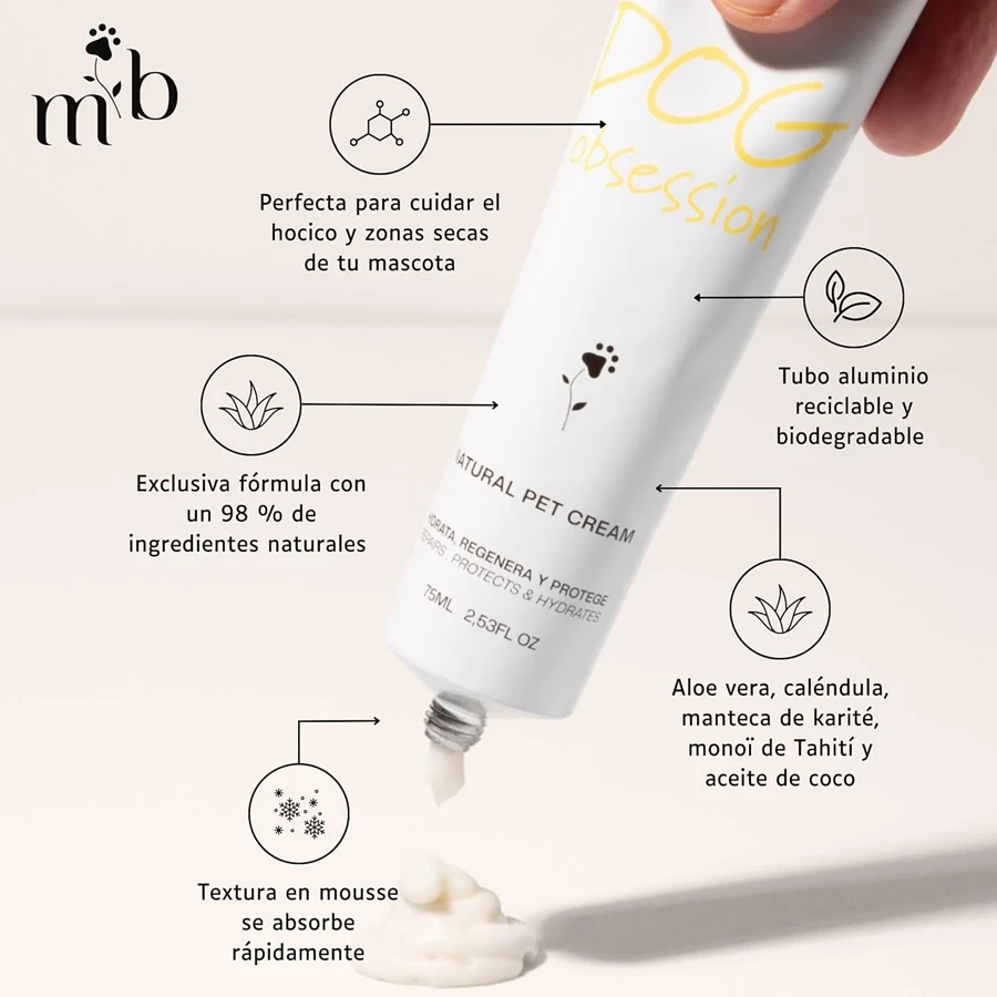 Crema reparadora para almohadillas, hocico y zonas secas Masco Beauty - Imagen 2