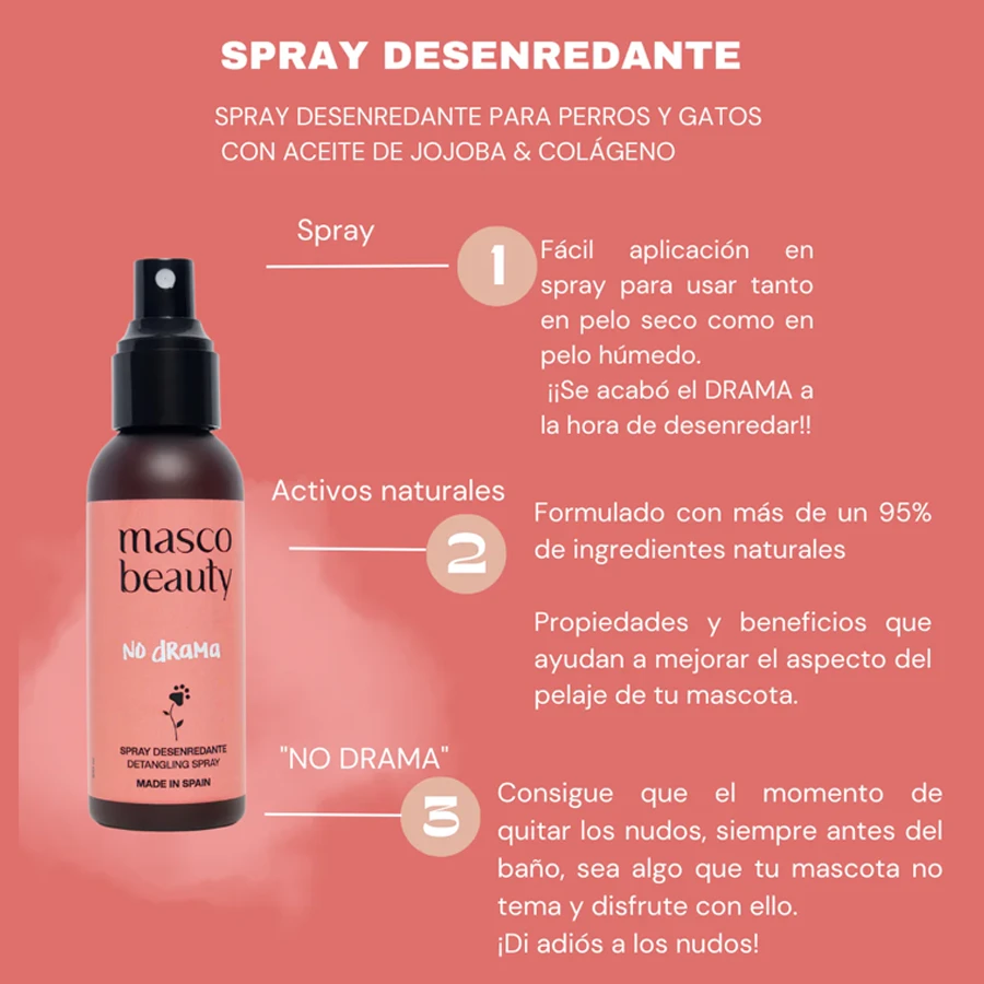 Spray desenredante Masco Beauty No Drama - Imagen 3