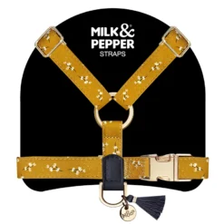 Arnés ajustable para perro July amarillo