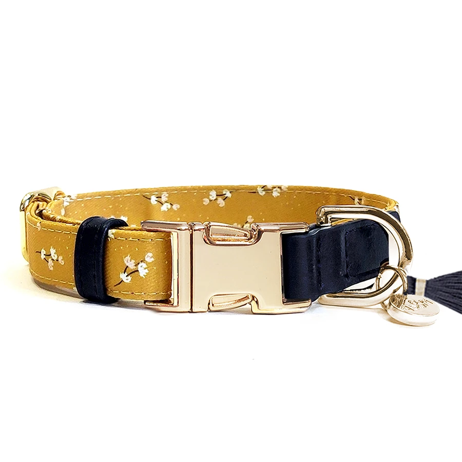 Collar ajustable para perro July amarillo