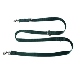 Correa para perro 3 posiciones nylon verde