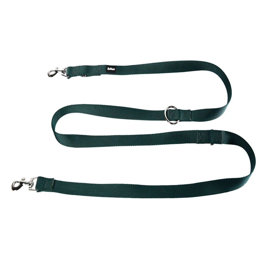 Correa para perro 3 posiciones nylon verde