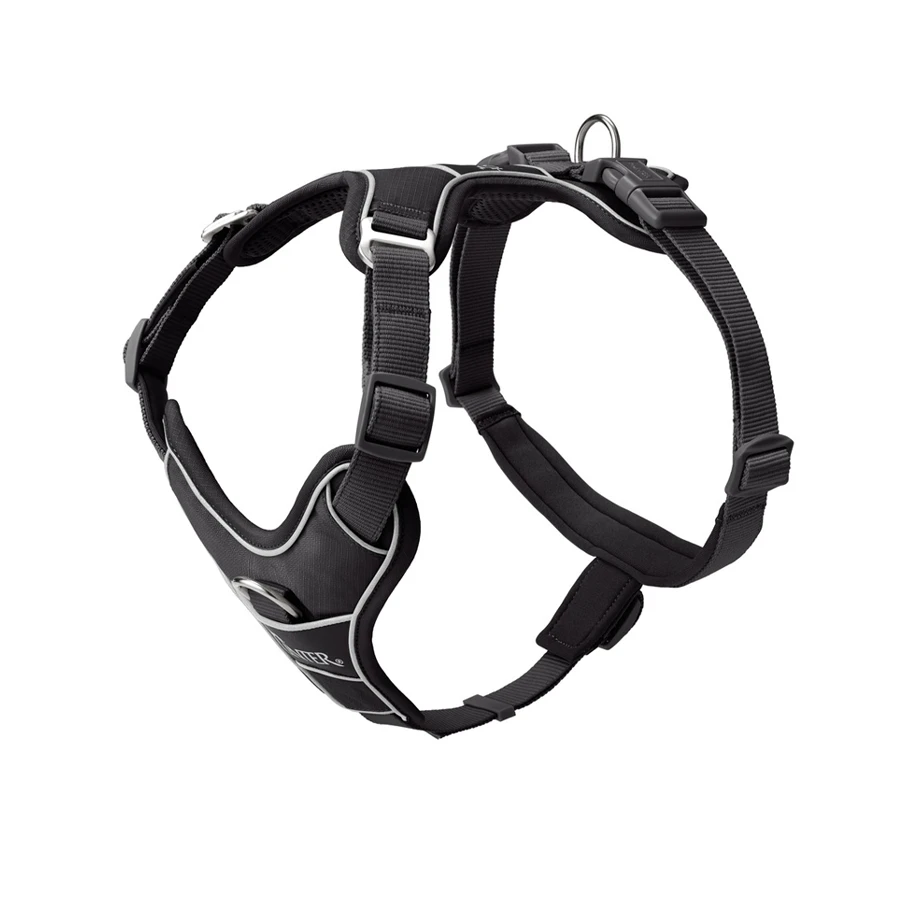Arnés antitirones para perros Hunter Divo UP Negro