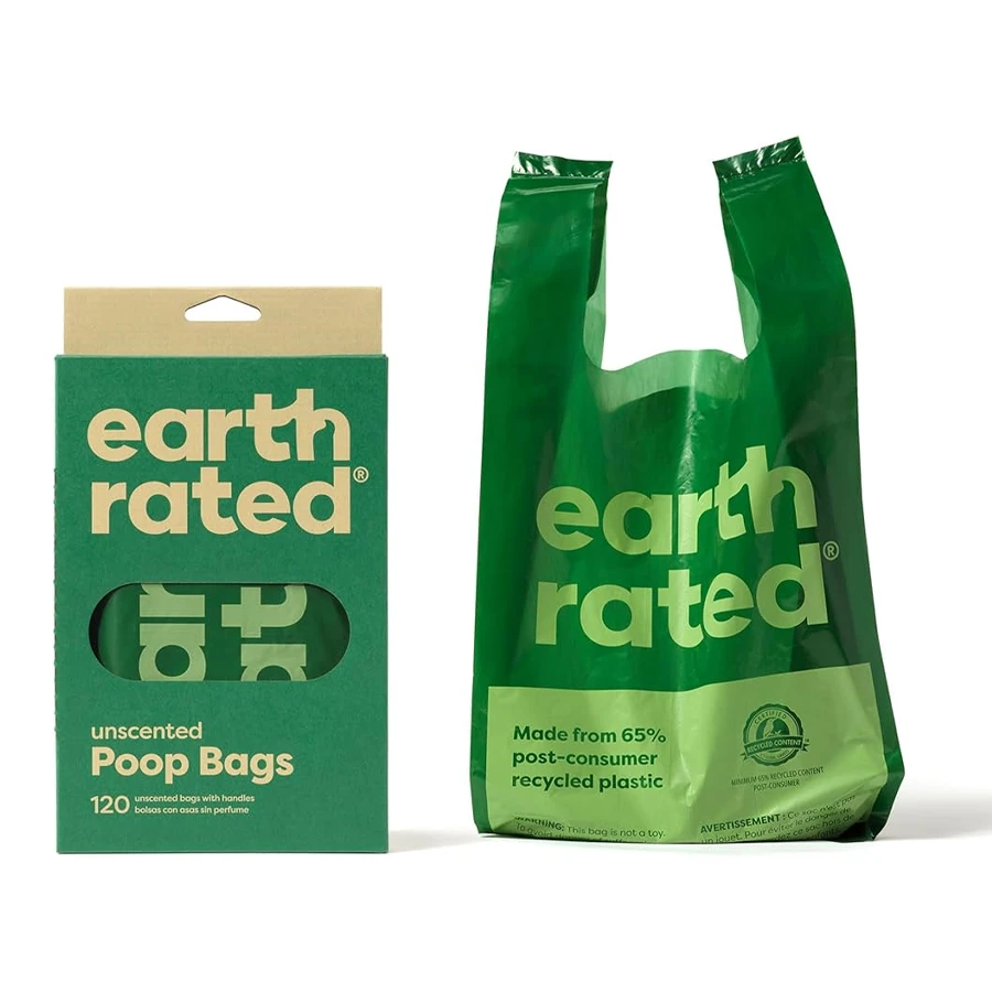Bolsas con asas Earth Rated sin perfume – 120 uds - Imagen 2