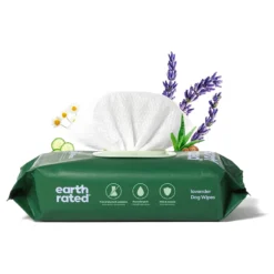 Alternative view of Toallitas húmedas Earth Rated aroma lavanda – 100 uds
