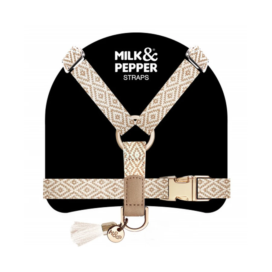 Arnés ajustable para perros Milk & Pepper Oroko beige