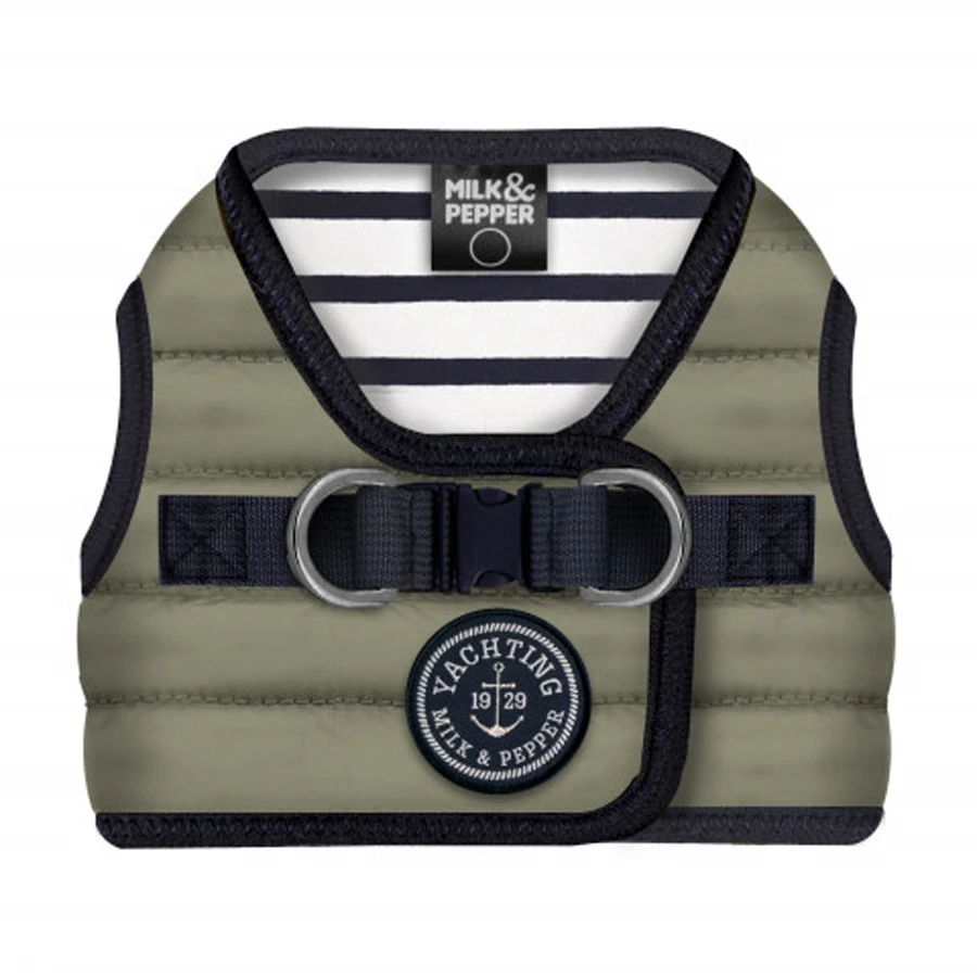 Arnés chaleco para perros Nautic Milk & Pepper kaki