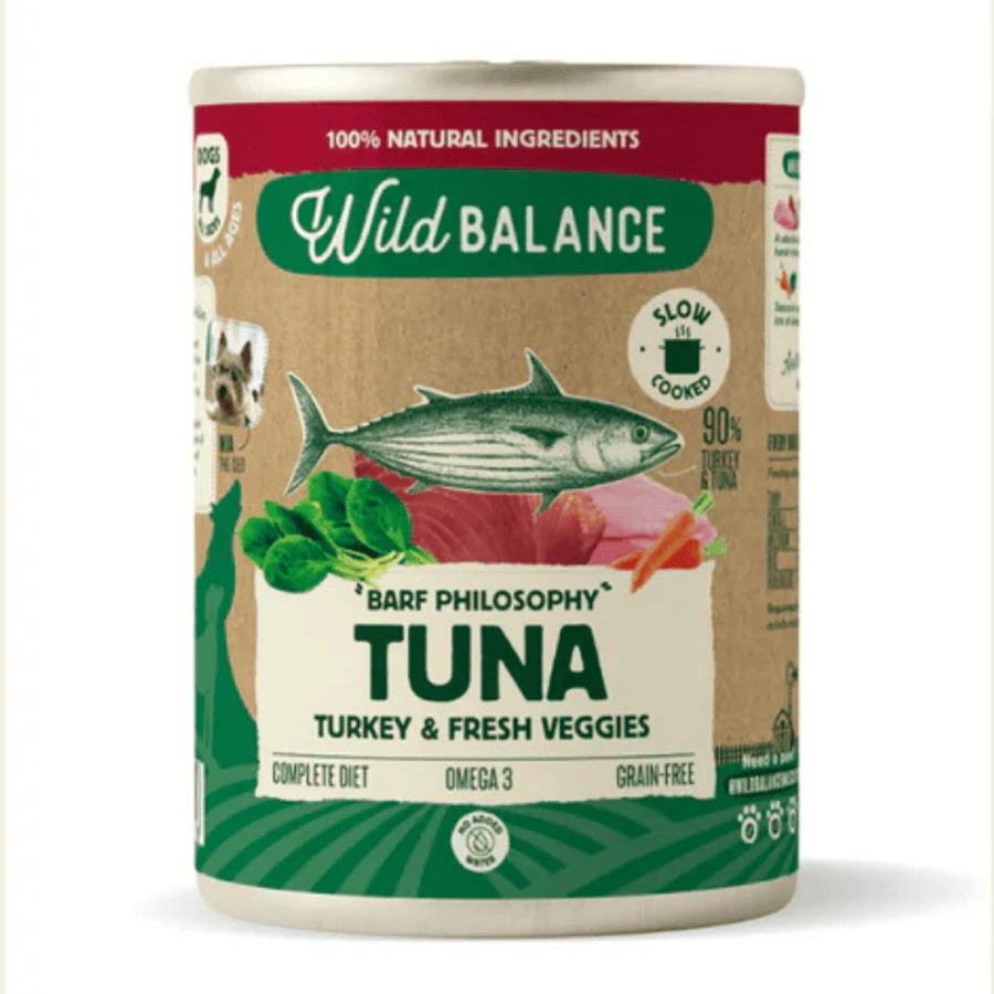 Comida húmeda Wild Balance Atún y Pavo para perros | 400 g